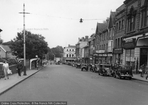 Photo of Aldershot, High Street c.1955