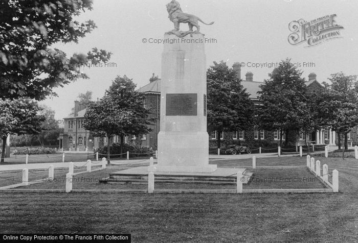 Photo of Aldershot, Queen's Avenue, 8th Division Memorial And Head Quarters Offices 1928