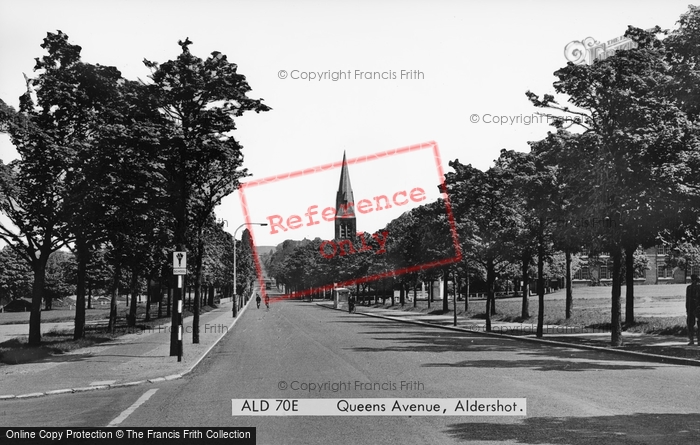 Photo of Aldershot, Queens Parade c.1960