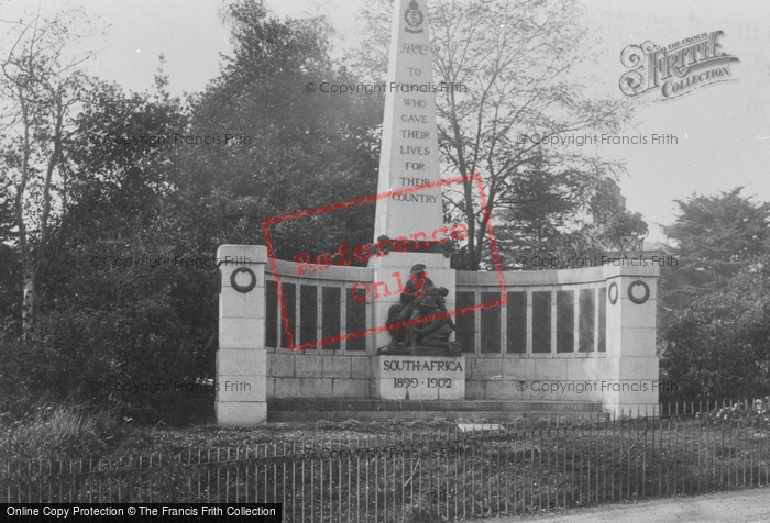 Photo of Aldershot, R.A.M.C. Memorial 1918