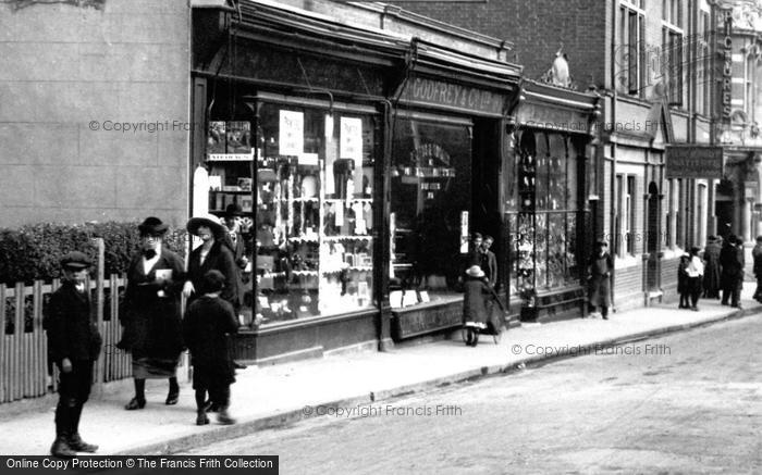 Photo of Aldershot, Shops In Victoria Road 1918