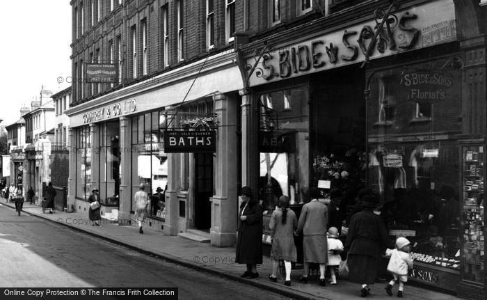 Photo of Aldershot, Shops In Victoria Road 1927