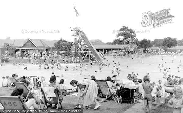 Aldershot, The Bathing Pool c.1950