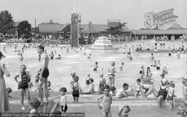 Aldershot, The Bathing Pool c.1955