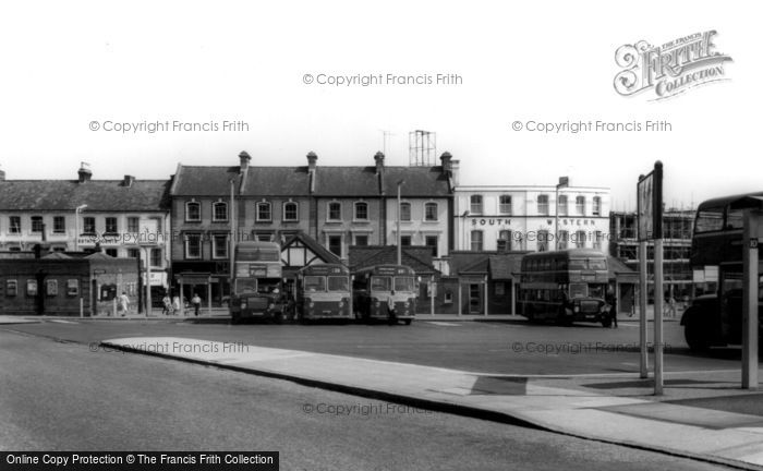 Photo of Aldershot, the Bus Station c1965