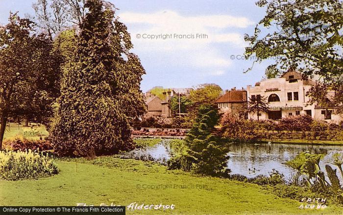 Photo of Aldershot, The Lake c.1960