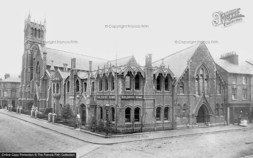 Aldershot, the Soldiers' Home and Methodist Church 1897