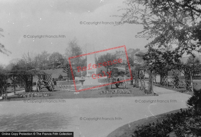 Photo of Aldershot, War Memorial, Municipal Gardens 1925