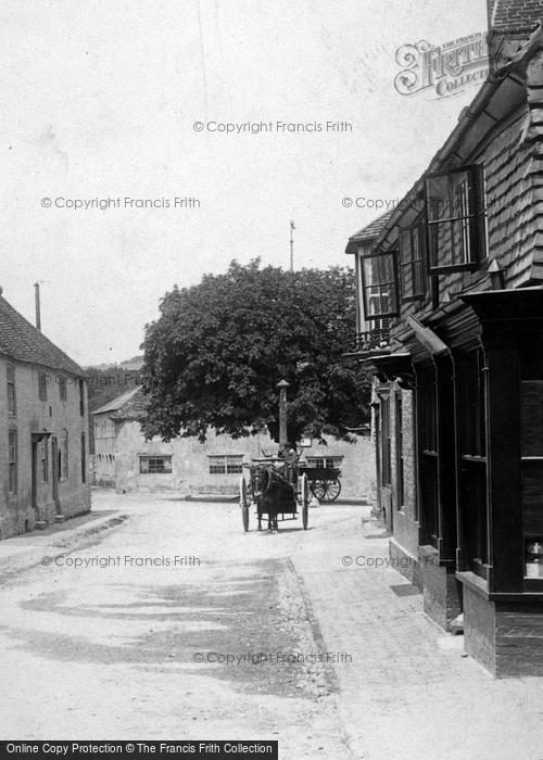 Photo of Alfriston, High Street And Market Cross 1897