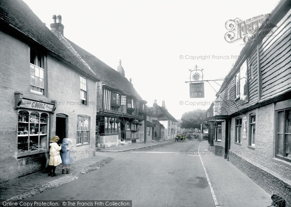Photo of Alfriston, High Street And The Star And George Inns 1921