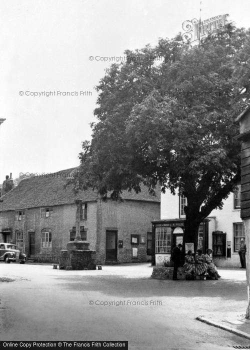 Photo of Alfriston, Resting In The Shade, Market Square c.1955