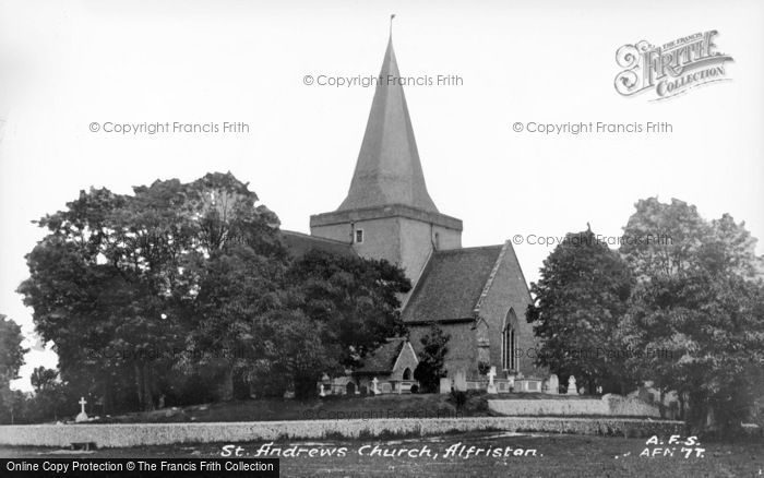 Photo of Alfriston, St Andrew's Church c.1955