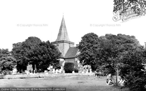 Photo of Alfriston, St Andrew's Church c.1955