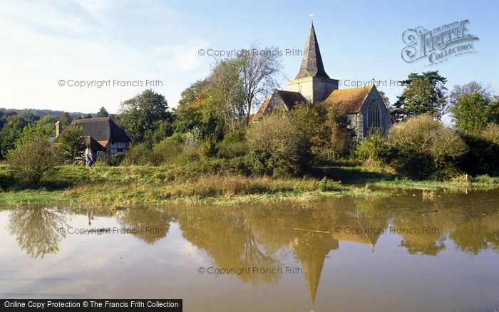 Photo of Alfriston, St Andrew's Church From The Cuckmere River 1997