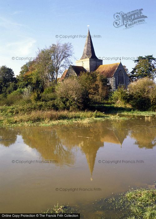 Photo of Alfriston, St Andrew's Church From The Cuckmere River 1997