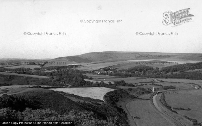 Photo of Alfriston, View From High And Over c.1960