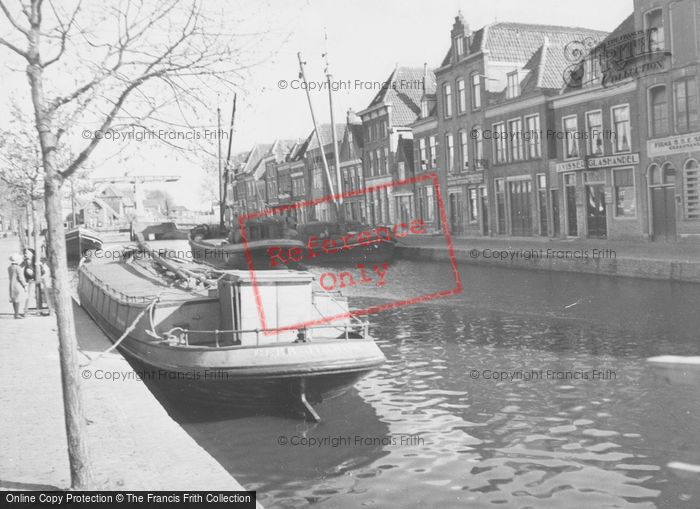 Photo of Alkmaar, Barge On A Canal c.1938