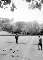 Allendale, Men Playing Bowls c.1955, Allendale Town