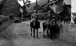 Horse Riding In The Village 1923, Allerford
