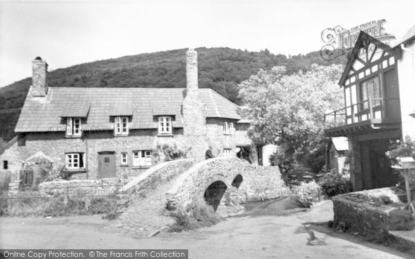 Photo of Allerford, The Packhorse Bridge c.1955