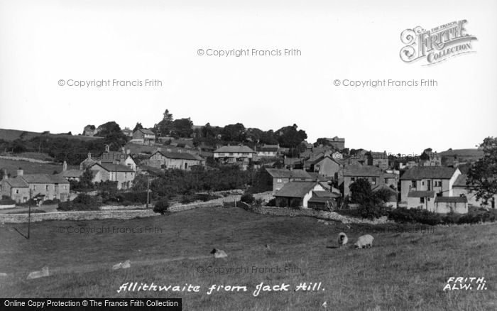 Photo of Allithwaite, From Jack Hill c.1955