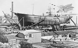 A Launching At Mcleod's Boatyard c.1900, Alloa