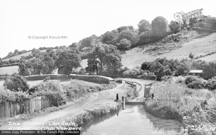 Photo of Allt Yr Yn, The Canal Tow Path c.1955