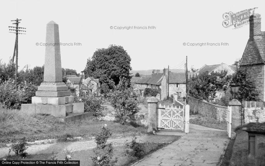 Almondsbury, War Memorial and Village c1955