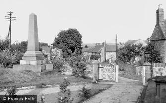 Almondsbury, War Memorial and Village c1955