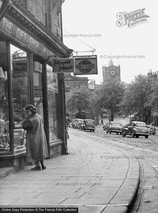 Photo of Alnwick, A Window Shopper c.1955
