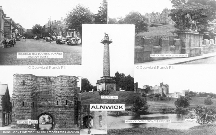 Photo of Alnwick, Composite c.1965