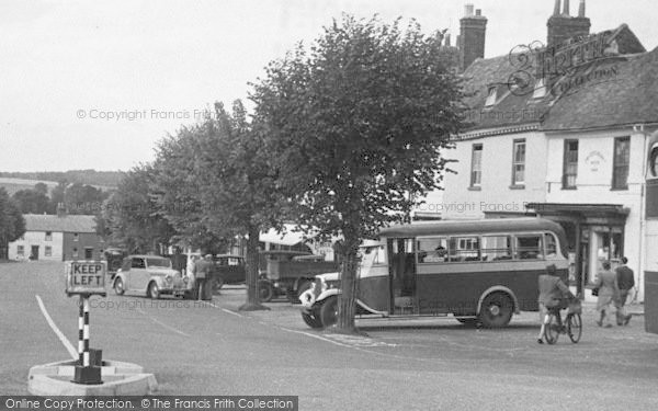 Photo of Alresford, A Bus In Broad Street c.1950