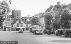Alresford, Broad Street And St John The Baptist's Church c.1950, New Alresford