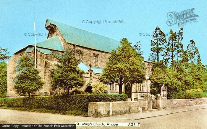 Photo of Alsager, St Mary's Church c.1955