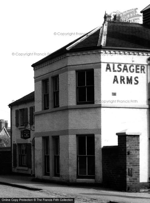 Photo of Alsager, The Alsager Arms c.1955
