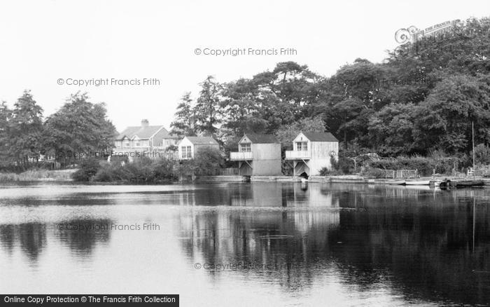 Photo of Alsager, The Mere, Boat Houses c.1965