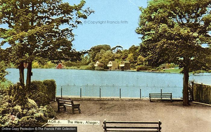Photo of Alsager, The Mere c.1955