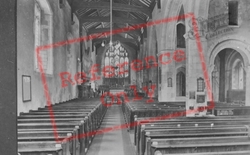St Lawrence's Church Interior 1927, Alton