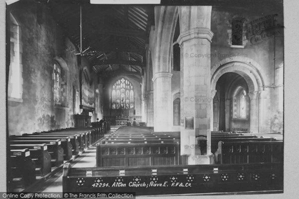 Photo of Alton, The Church Nave East 1898