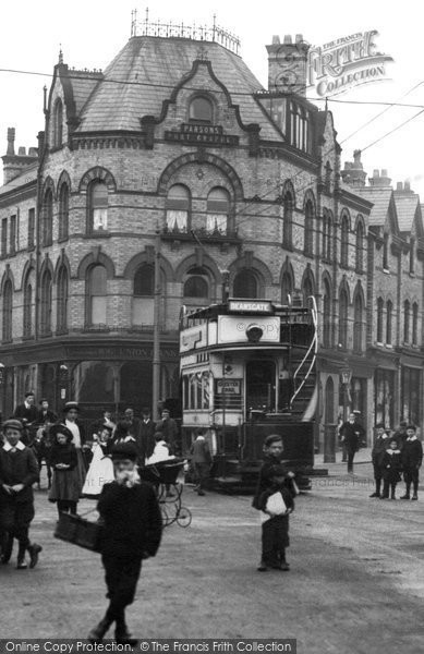 Photo of Altrincham, Tram In Railway Street 1907