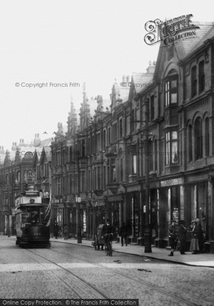 Photo of Altrincham, Tram In Stamford New Road 1913