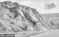 Coloured Cliffs c.1955, Alum Bay