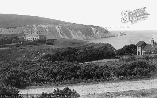 Photo of Alum Bay, Hotel And Needles c.1883