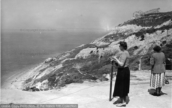 Photo of Alum Bay, The Cliffs c.1955