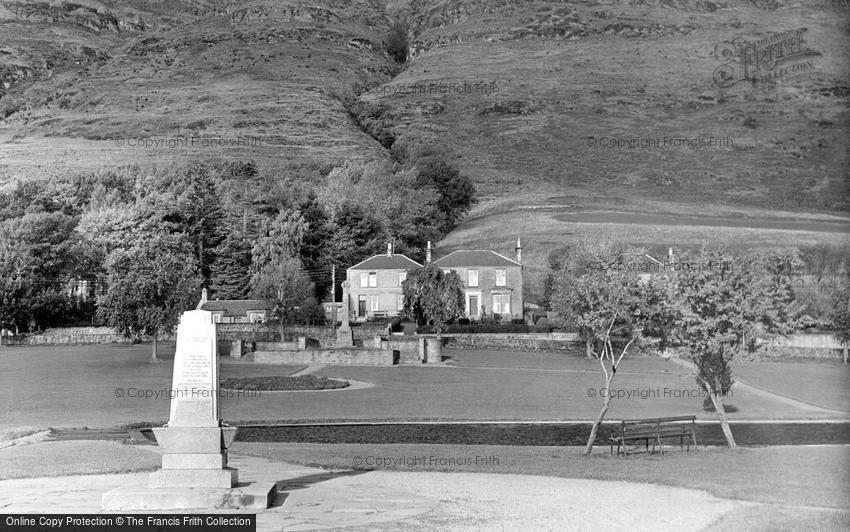 Alva, War Memorial and Lady Aberdeen Home c1960