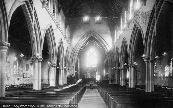 Photo of Alverstoke, St Mary's Church Interior 1898