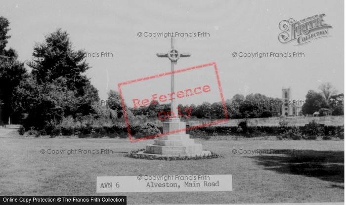Photo of Alveston, War Memorial c.1955