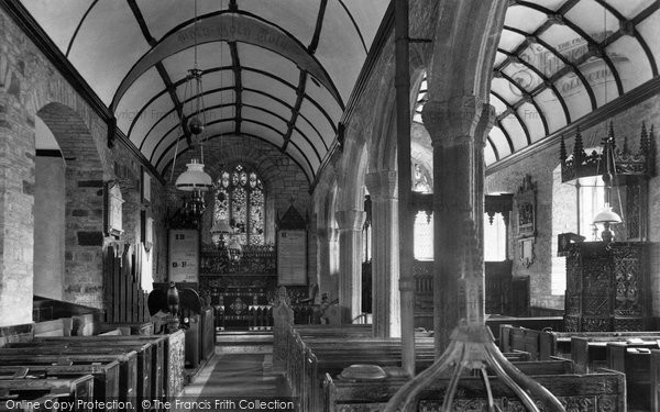 Photo of Alwington, Church Interior 1907