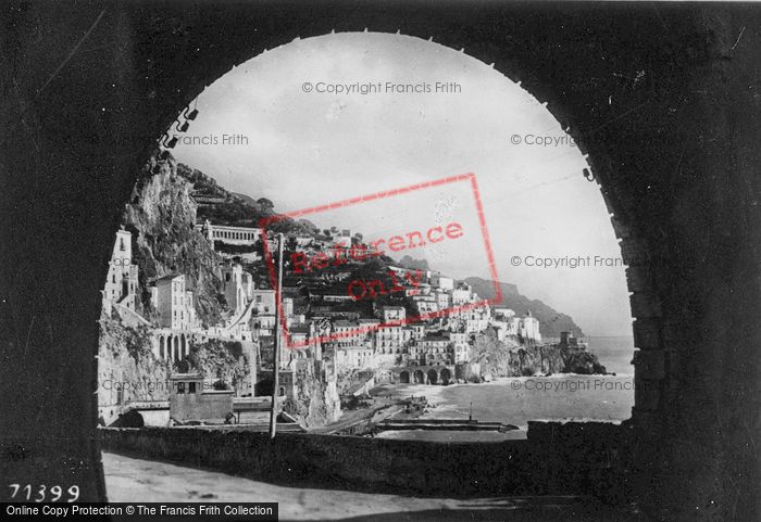 Photo of Amalfi, From The Tunnel c.1920