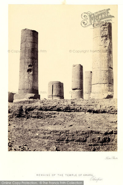 Photo of Amara, Remains Of The Temple 1860